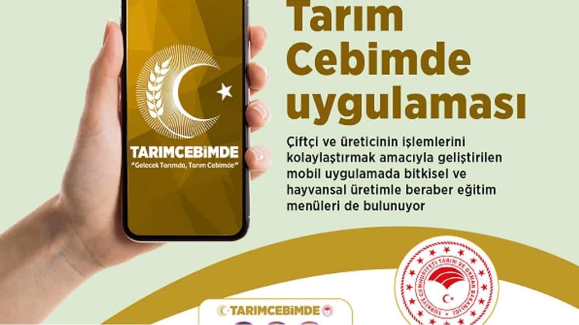 TARIM CEBİMDE UYGULAMASI HİZMETE GİRMİŞTİR.